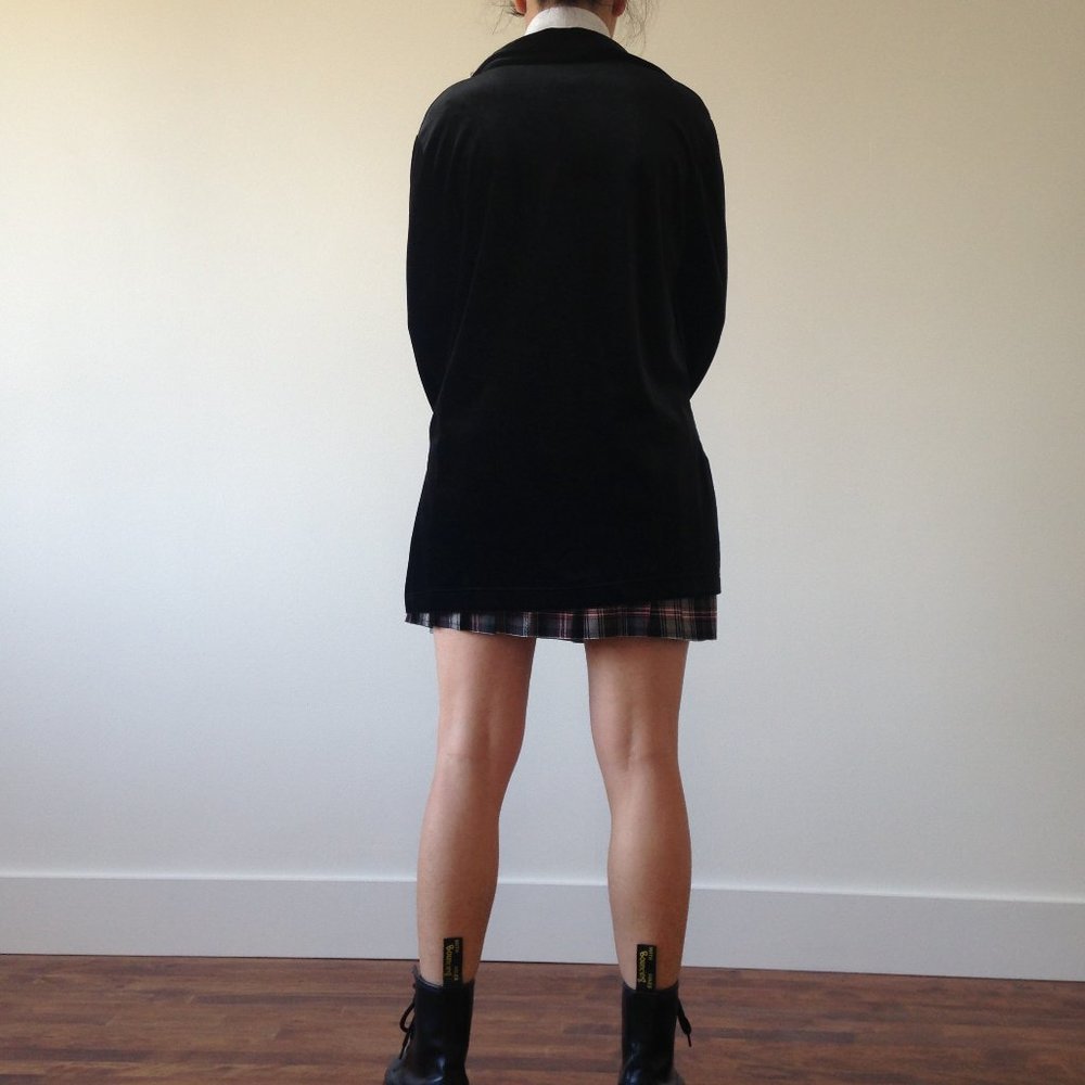 Carroll Reed - Black Velvet Cardigan - Picture 5 of 9
